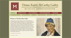 Desktop Screenshot of mccartheygallery.net