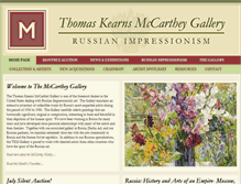 Tablet Screenshot of mccartheygallery.net